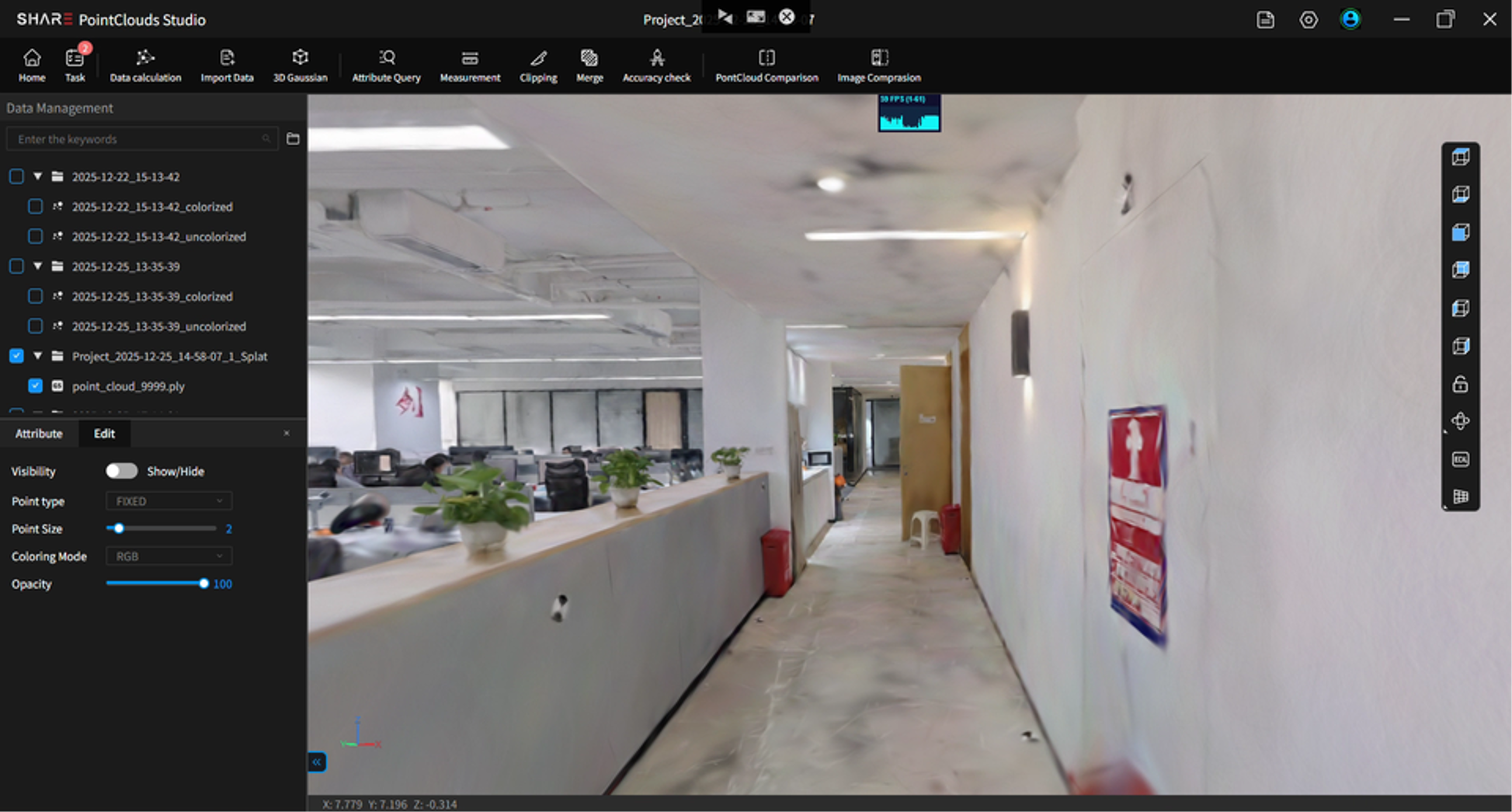 3D Gaussian modelling software interface