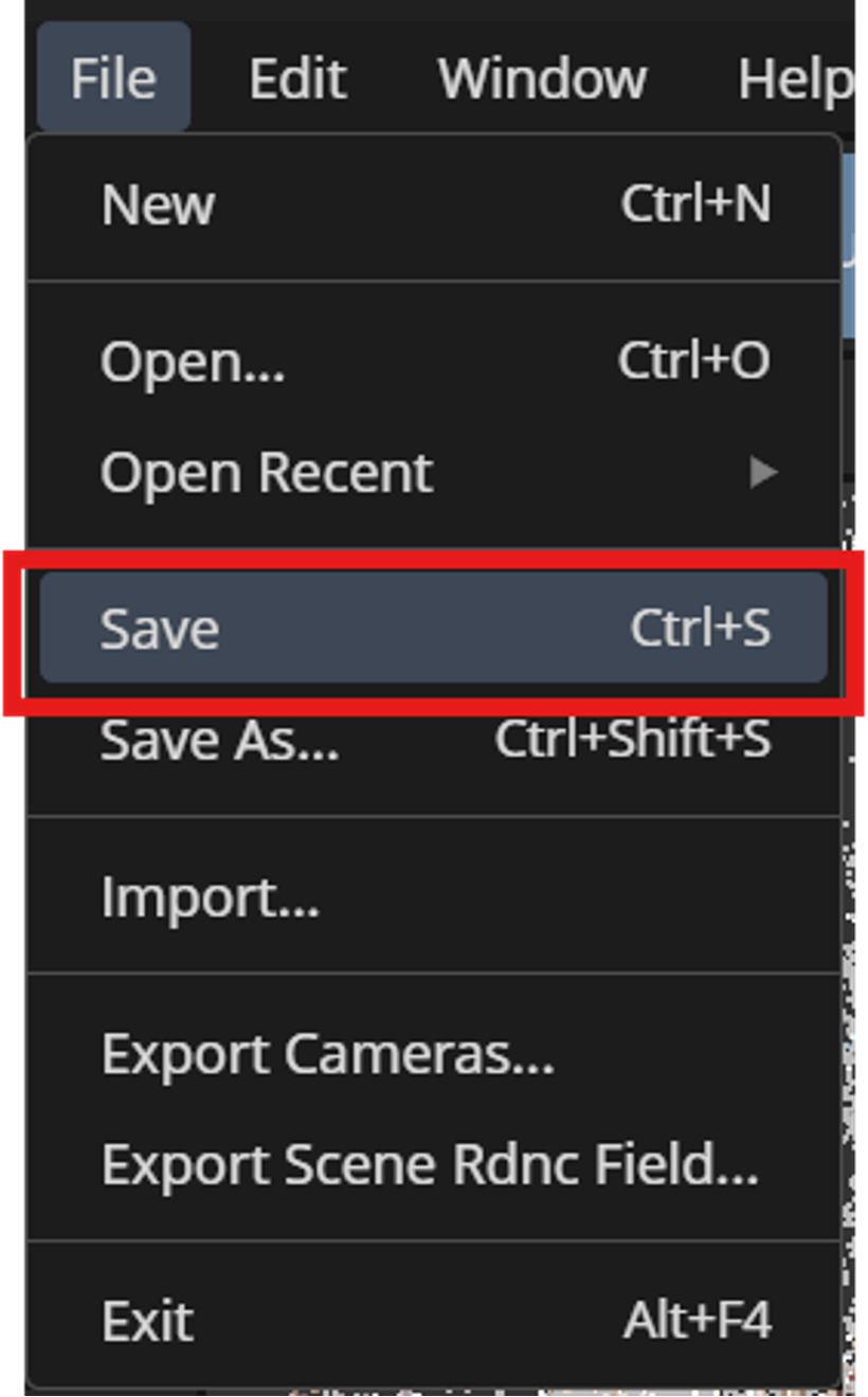 3DGS model export step 1 3DGS model export step 1